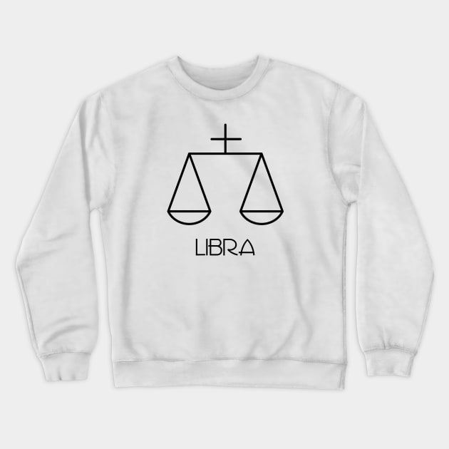 Libra Doodle Line Art Crewneck Sweatshirt by inotyler